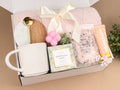 Spa Gift Box – Cozy Throw Blanket, Moroccan Mint Tea & Rose Bath Soak Luxury Set
