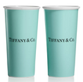 Tiffany Cups Tiffany Large Coffee Cups in Bone China, Set of Two