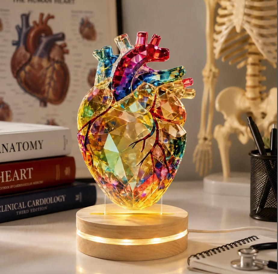 Anatomical Heart Night Light Cardiology Gift