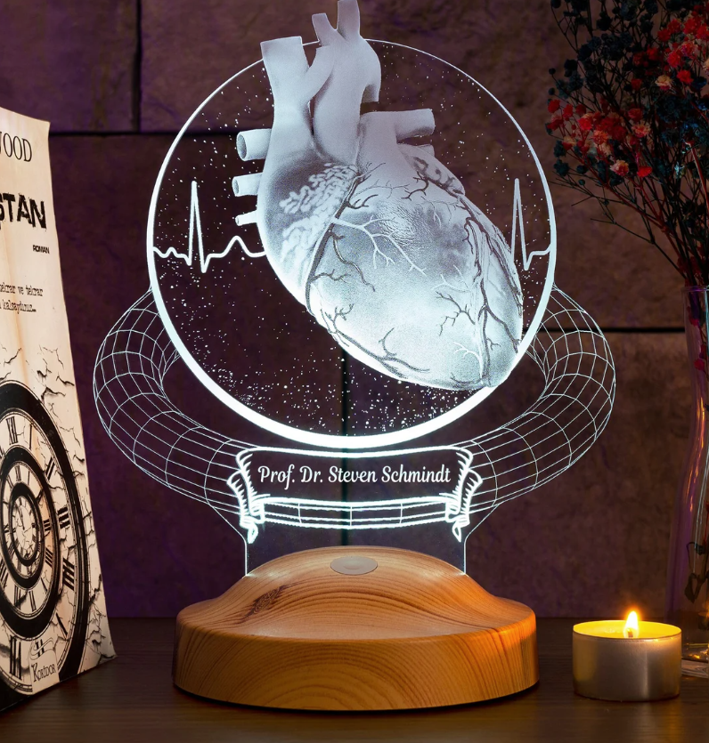 Heart Surgeon Personalized 3D Lamp