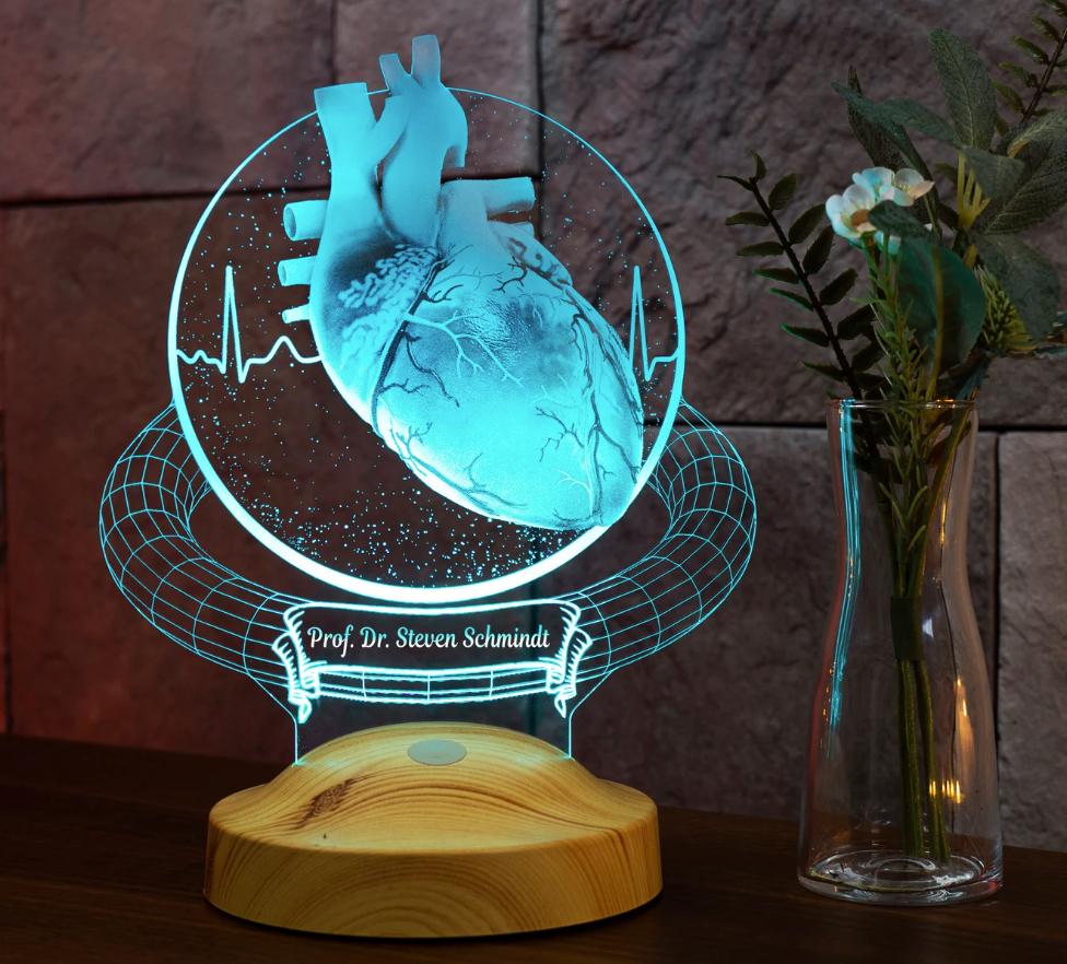 Heart Surgeon Personalized 3D Lamp