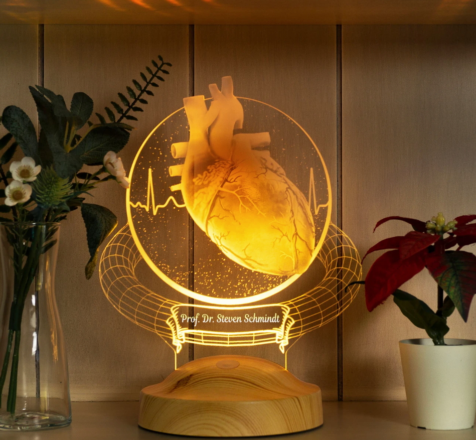 Heart Surgeon Personalized 3D Lamp