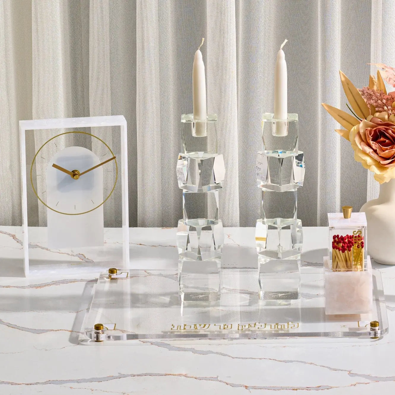 Pearlstone Frame Desk Clock